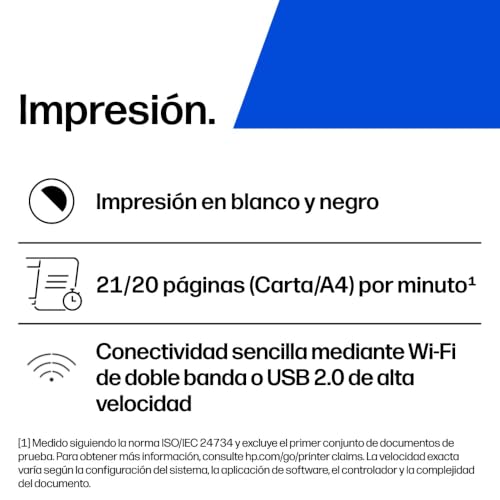 Impresora láser HP M110w dile adiós a cables con impresión Wi-Fi y Smart App 2