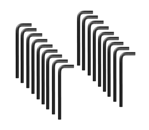 Kesiku 20pcs Allen Keys Set, Metric 2.5mm Hex Key L-Shape Hexagon Wrenches Chrome Vanadium Steel Repairing Tool for Home Maintenance DIY