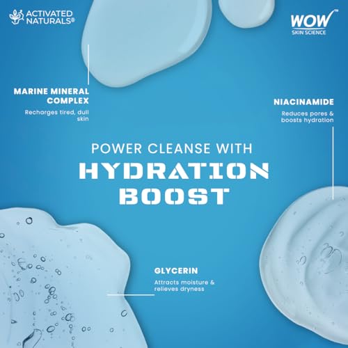 Image of WOW Skin Science Aqua-Banger Face Wash | Hydrating Face Cleanser with Watermelon, Hyaluronic Acid & Omega | Gentle, Non-Drying Formula | Deeply Hydrates & Refreshes Skin | All Skin Types | 150ml