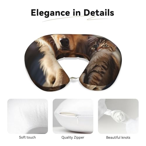 Almohada de viaje de espuma viscoelástica negra ergonómica miniatura 3