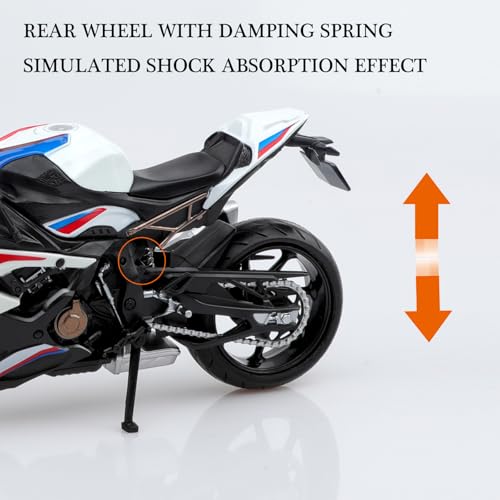 TOKAXI 1/12 Maßstab BMW S1000R Diecast Spielzeugmotorräder, BMW Motorradmodell, BMW Motorrad-Spielzeug Geschenke für Jungen und Mädchen