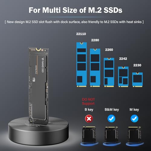 Docking Station USB 4 M.2 NVMe SSD 40Gbps aluminio miniatura 3