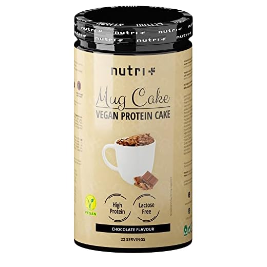 PROTEIN MUG CAKE Cup Cake Vegansk Choklad - 6x mer protein än vanliga chokladkakor - MugCake Chocolate Cup - bakmix för mikrovågsugn - chokladkakaka