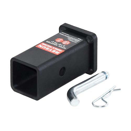 Image of Trailer Hitch Adapter - 2.5 to 2 Inch, with Hitch Pin and Clip