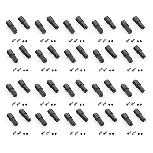 Cwmiibili 40 Pcs Metal Rear Axle Shaft for D12 C14 C24 C34 B14 B24 C16 B36 MN D90 MN99S RC Car Upgrade Parts Accessories