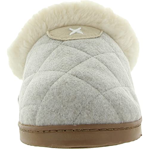 Dearfoams Womens Quilted Slip-On Slide Slippers Ivory 9-10 Medium (B,M)2