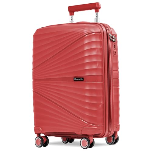 Recopilación de Maleta de viaje - los preferidos. 43 Magma Life Maleta de Viaje 10 kg Celestial Carry On, Cierre Expandible Mayor Capacidad, Candado TSA, PP Alta Tecnologia, 8 Ruedas de Nylon Cubiertas de PU Suaves y Silenciosas, Asa...