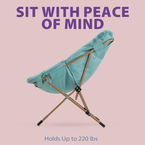 image for OAKHAM Comfy Chair for Adults, Soft Faux Fur Folding Lounge for Bedroo