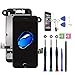 Xlhama Display LCD Sostituzione Schermo Intero Compatibile con iPhone 7 Plus Nero Strumenti di Riparazione Fotocamera Frontale Sensore di Prossimità Altoparlante Lastra di Vetro Temperato