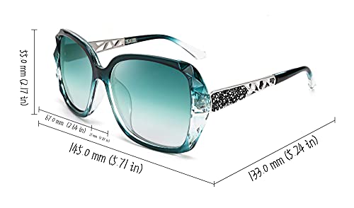Feisedy Classic Polarized Women Sunglasses Sparkling Composite Frame B2289 #TOP5