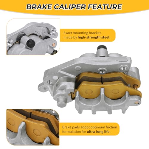 M MATI Front Brake Caliper for Kawasaki KX125 KX250 KX450 KX500 KLX250 KLX300 KLX450 KLX650 KDX200 KDX220 43080-0006 43080-0067 43080-0081 43080-5138 by M MATI - Image 3