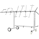 YIPONYT Automotive Spray Paint Rack Adjustable, Heavy-Duty Automotive Painting Holder, with 4 Wheels & Locking Position, for Bumper Door Hood Panel Repair Tools (330 lbs Load Capacity)