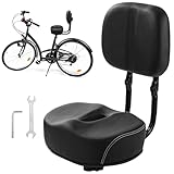 yeesport Bike Seat with Adjustable Backrest, Oversized Bicycle Saddle Replacement,...