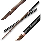 Shinwa SilkSting Handmade Shirasaya/Samurai Sword - Exclusive, Hand Forged Black Damascus Steel; Hand Lacquered Hardwood - Sleek Style, Ninja Stealth - Functional, Battle Ready - Full Tang Tanto