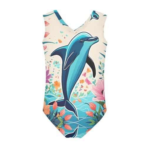Image of Girls' Swimwear for 3-14 Cartoon Bathing Suit Girl Swimsuit Gym Leotard