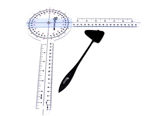 Goniómetro Plástico 12'' 360 Grados con Martillo Reflex miniatura 5