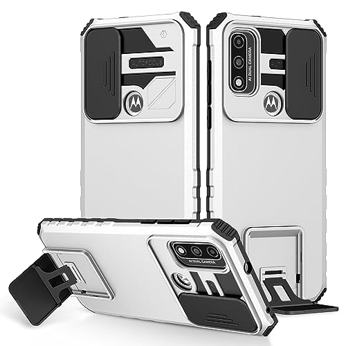 Funda Motorola Moto E7i Power antichoque carcasa militar blanca