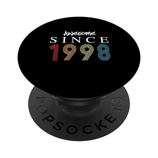 Impresionante Desde 1998 Cumpleaños 1998 Vintage 1998 PopSockets PopGrip Intercambiable