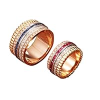 Algopix Similar Product 12 - Solid 18K Gold Diamond Ruby Sapphire