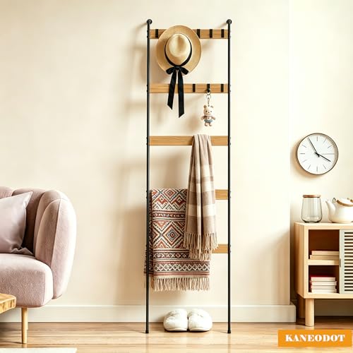 Porte-Serviettes Échelle Bambou 6 Barres NX210-B1 KANEODOT