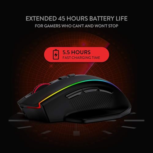 M686 Mouse da gioco wireless, mouse gamer cablato/wireless a 16000 DPI con sensore professionale, potenza durevole di 45 ore, macro personalizzabile e retroilluminazione RGB - Mouse gaming - Immagine 5