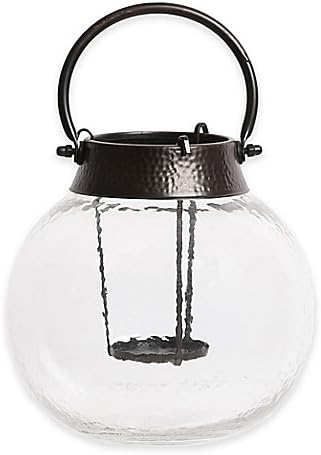 Loft Living LED Hammered Glass Lantern