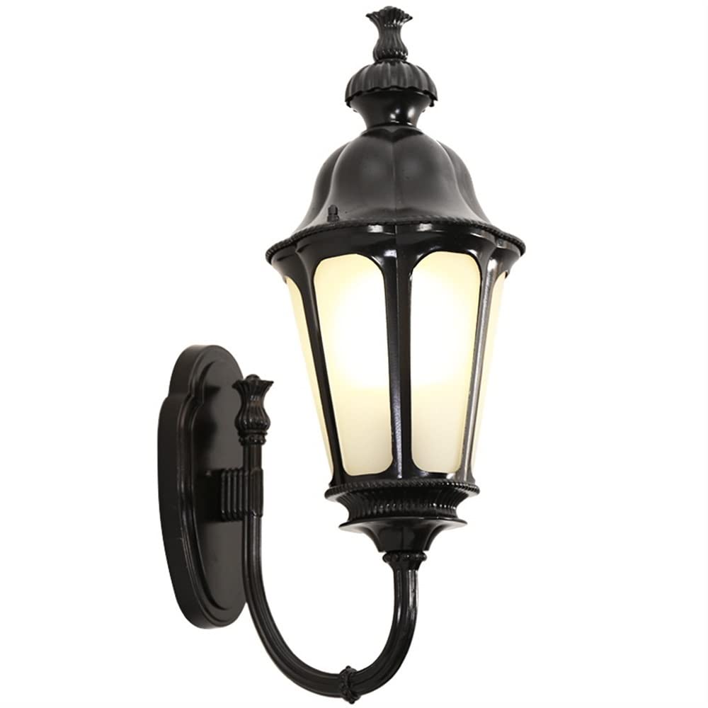 Lampe d'extérieur étanche noire pour sécuriser le garage et l'entrée