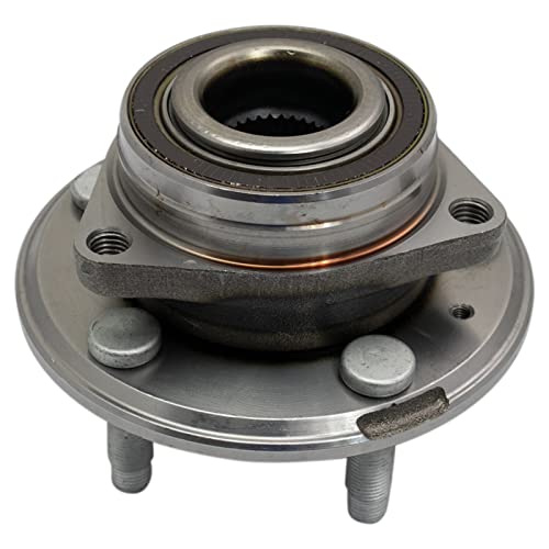 Image of TRQ 2 Piece Passenger Side Wheel Bearing & Hub Assembly Set with ABS Sensor Compatible with 2009-2015 Cadillac CTS 2012-2015 Chevrolet Camaro