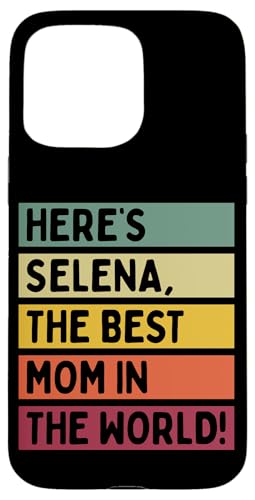 Aquí está Selena La mejor mamá del mundo Día de la Madre Retro Carcasa para iPhone 15 Pro Max