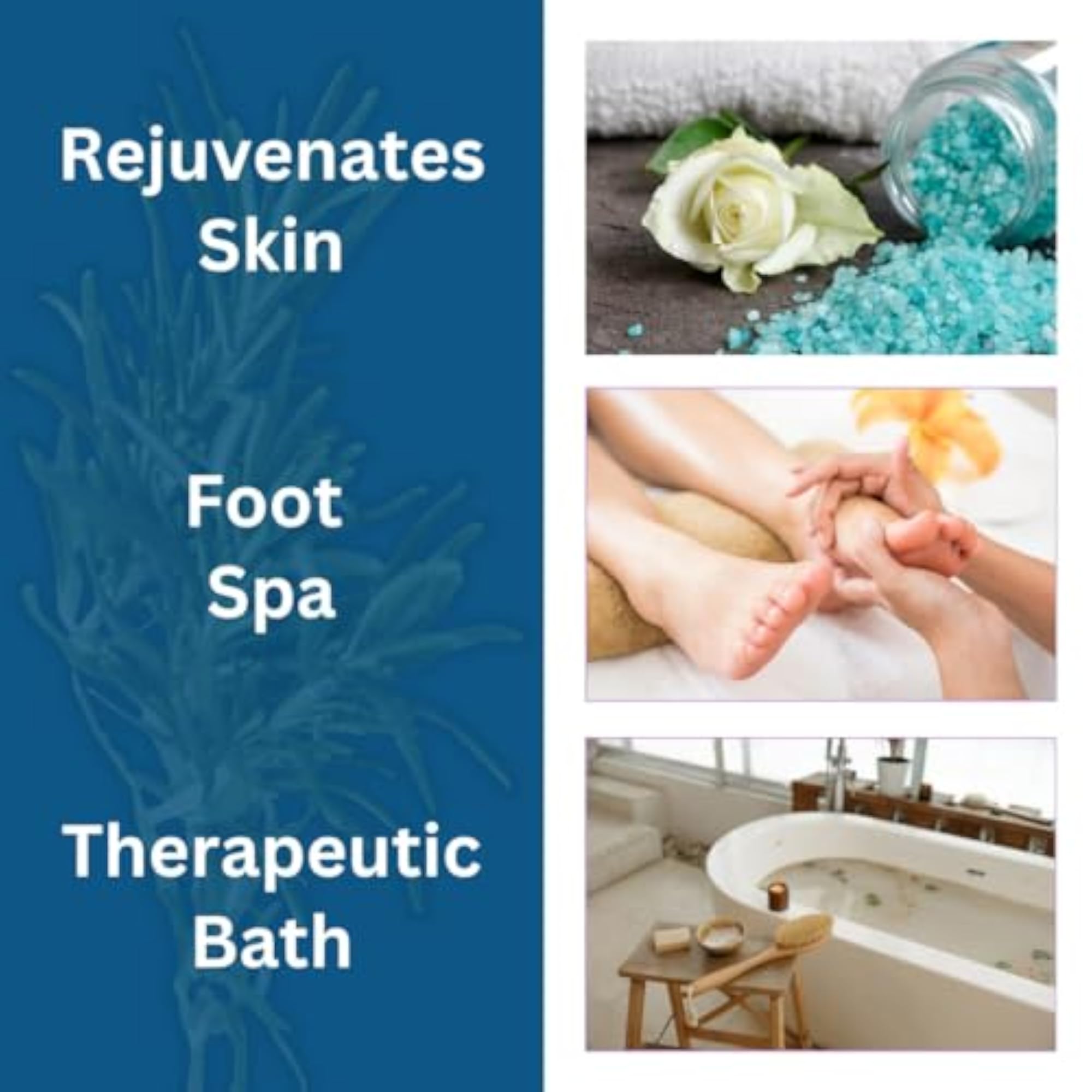 Rosemary Bath Salt and Foot Soak 400g, Relaxing Spa
