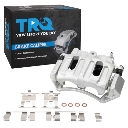 Image of TRQ Front Right Brake Caliper w /Bracket Passenger Side | For 1999-2004 Ford F-150 2004 F-150 Heritage
