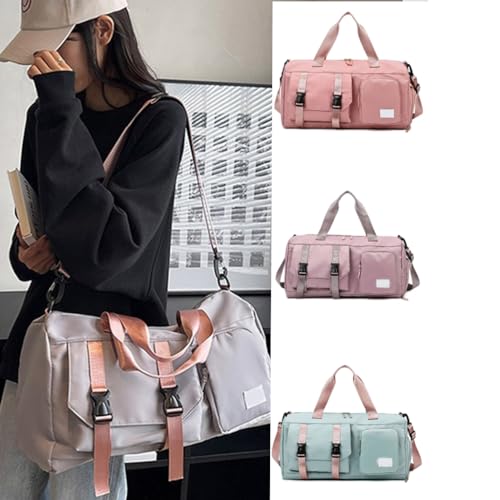 Bolsa de deporte mujer con zapatero ventilado y diseño impermeable Misty Blue 2