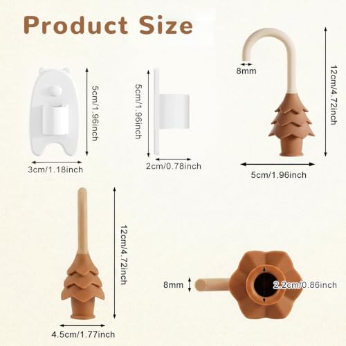 Image of SNOWIE SOFT 2 PCS Christmas Tree Hanging Silicone Door Pinch Guard Silicone Children Door Finger Pinch Guard for Child Safety Finger Protection and Anti Slam Home Use