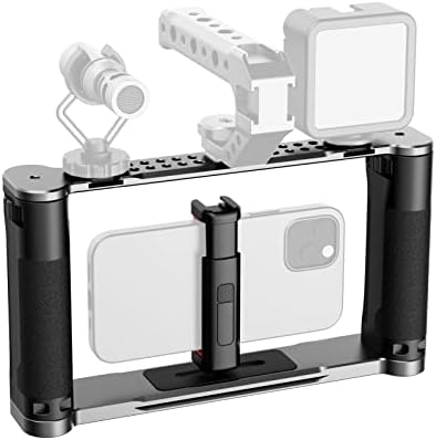 UURig PH-03 Cell Phone Stabilizer for Video Recording -Camera Stabilizer Rig +Phone Mount - iPhone Filming Accessories - Phone Video Stabilizer Handheld
