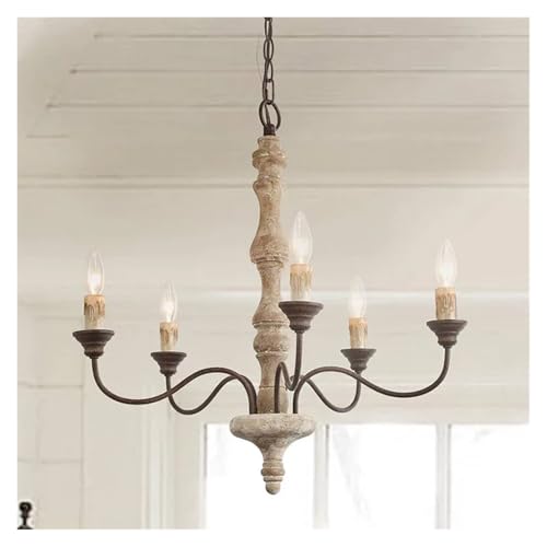 Creative American Restaurant Pendant Light with 5 Heads Bedroom Light