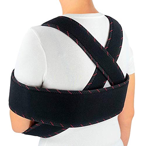 ORTONYX Arm Sling Shoulder Immobilizer Brace - Adjustable Rotator Cuff and Elbow Support ? for Men and Women - Fits Left and Right Hand - Extra Immobilizer Band Provides Extra Protection/S-M - Thumbnail 2