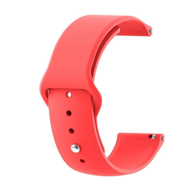 Colorcase Smart Watch Band Soft Silicon Strap Compatible with Fire-Boltt Vogue Large Bsw132 Smart Watch – Silicon Strap Band – Red