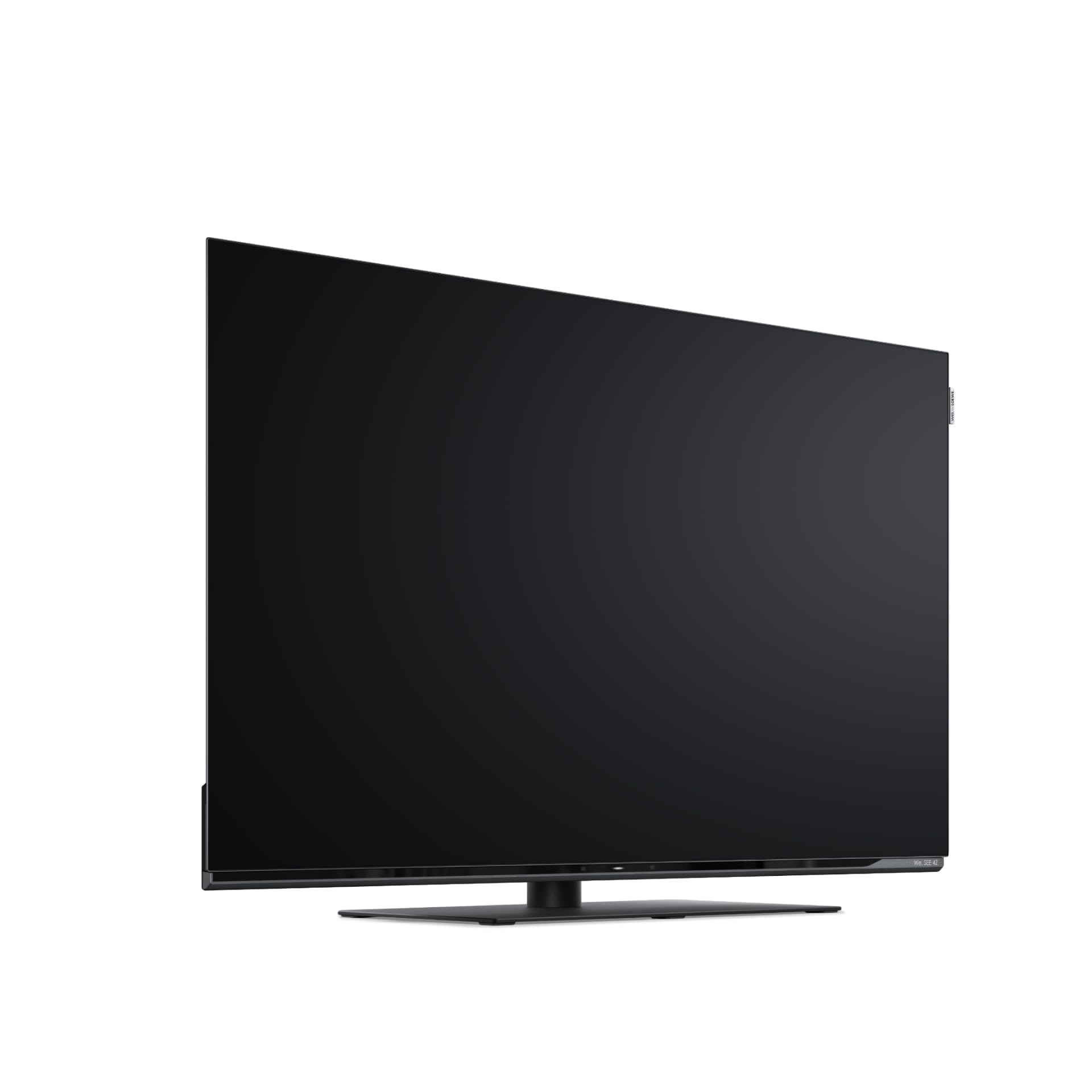 Telewizor LOEWE We. SEE 42 cale OLED, dwa kanały, Smart TV (Dolby Vision, 60 W Dolby Atmos, HDMI 2.1 120 Hz VRR, Apple AirPlay, Matter, pilot Bluetooth, wyjątkowo płaska konstrukcja monitora)