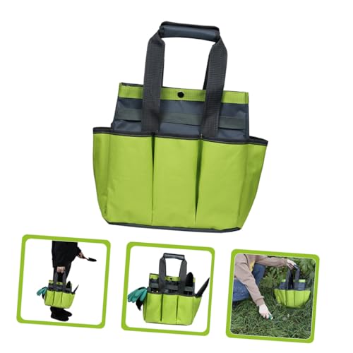 VILLFUL Oxford Cloth Garden Tool Bag Heavy-duty Gardening Tote with Multi Pockets Portable Organizer for Hand Tools Comfortable Handle Storage for Garden Lovers and Maintenance Staff - Image 8