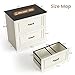 CubiCubi Farmhouse File Cabinet, 30