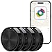Produktbild Callstel Ortung Schlüsselanhänger: 4er-Set Mini-Schlüssel- und Gegenstandsfinder für Google/Android (Mini-Echtzeit-GPS-Tracking-Geräte, Tracking-Tag, Tablet Tasche)