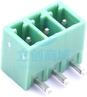 10 Pcs 3.81mm Row Number: 1 Pin: 3 Curved Needle pluggable Terminal P=3.81mm Board end/Socket-Closed 3.81mm DB2ERC-3.81-3P-GN