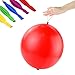 Coceca 50pcs Punch Balloons, Neon Punching Balloons with Rubber Band Handles, 18 Inch, Punch Balls for Gifts, Daily Games, Weddings