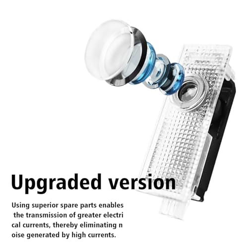 Krewua 4 Pcs Car Door Lights Entrance Lighting Accessories for 1 2 3 4 5 6 7 Series Car Door Logo Projector Lights for X1 X2 X3 X4 X5 X6 X7, Very Nice Gift - Image 3