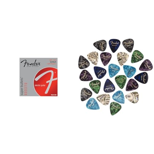 Fender 073-3250-404 Super Bullet 3250LR 09-46 351 Shape Premium Picks 24 Count