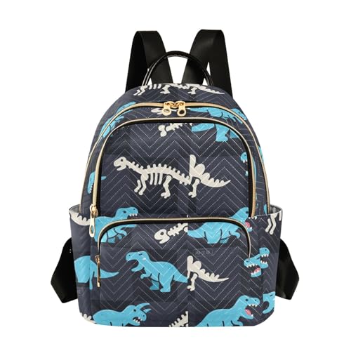 Mochila ligera antirrobo para laptop de 12.5'' diseño dinosaurio