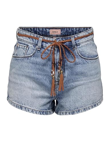 Only Onlkelly Hw Short DNM Azg Noos Femme le short confort absolu