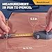 Roto Tape Compass | Rotating Tape Measure Beam Compass Alternative Circle Drawing Tool to Draw Arcs (Not 2 inches Short!)