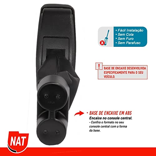 Apoio De Braço Agile 10 Até 14 Couro Sintético, Nat, 400717, Preto