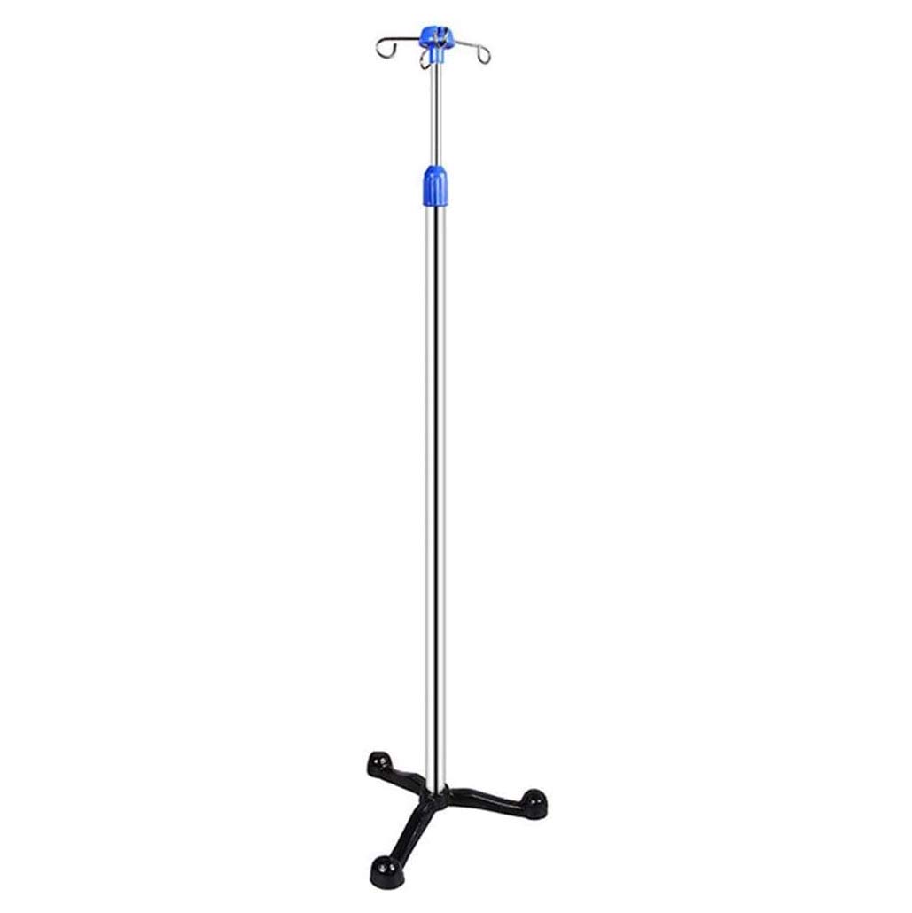 GZD Dialysis Bag Holder,Portable Retractable IV Pole Stand,Stainless Steel Drip Stand for Elderly Home Care,Hospital And Clinic,4